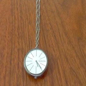 Long, two sized clock necklace